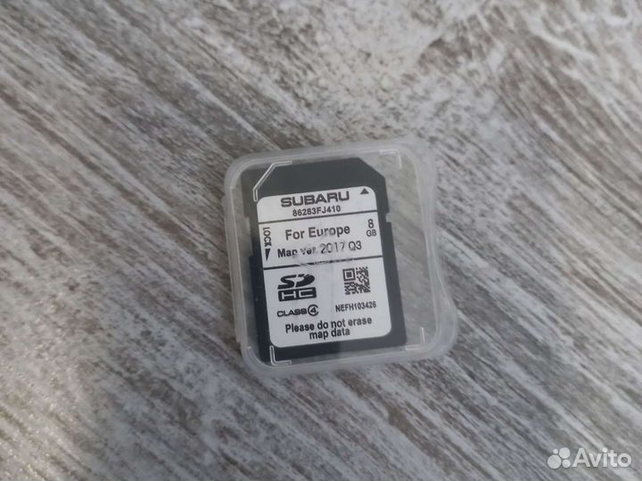 SD карта для Subaru
