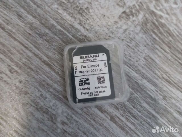 SD карта для Subaru