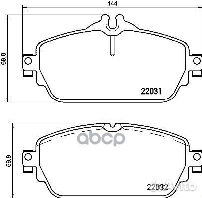 Колодки тормозные P50118 Brembo