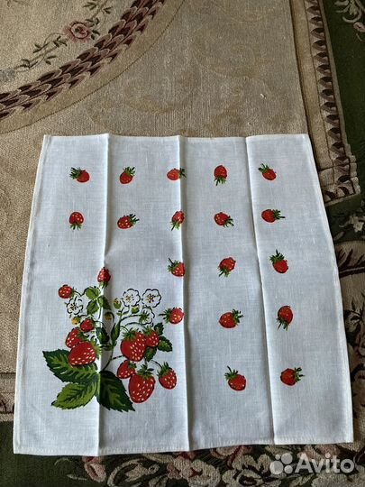 Новый набор: скатерть, лён, салфетки