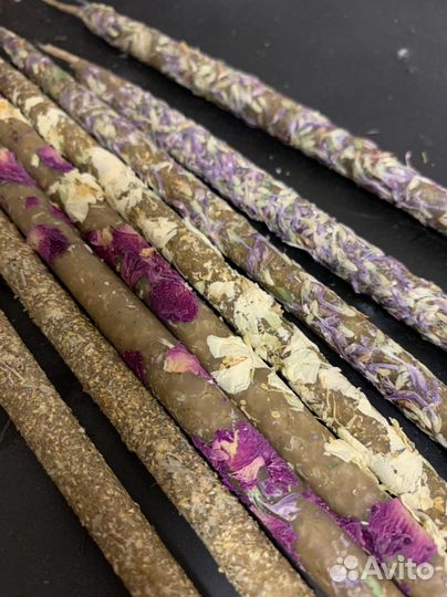 Свечи восковые с травами