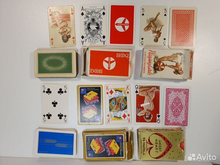 Игральные пластиковые карты PIN-UP 70-80-е