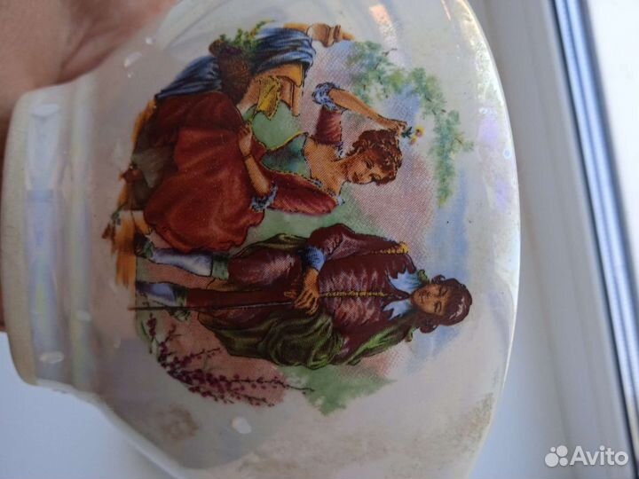 Фарфоровая пиала Песочное Мадонна перламутровая