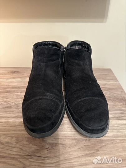 Ботинки зимние замшевые черные Baldinini