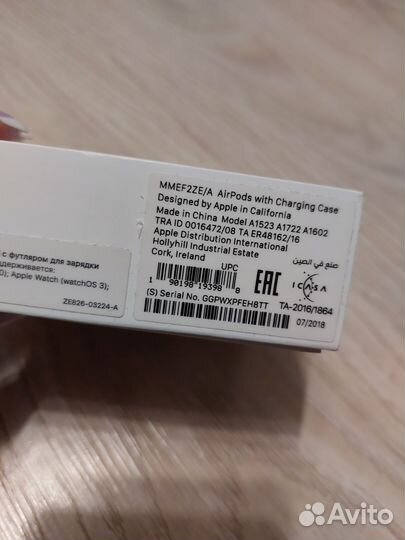 Airpods 1 оригинал/дефект