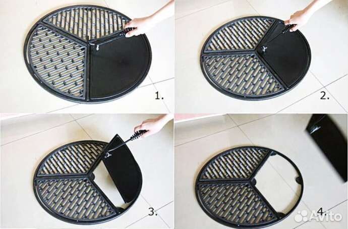 Барбекю мобильное на цепях с костровой чашей