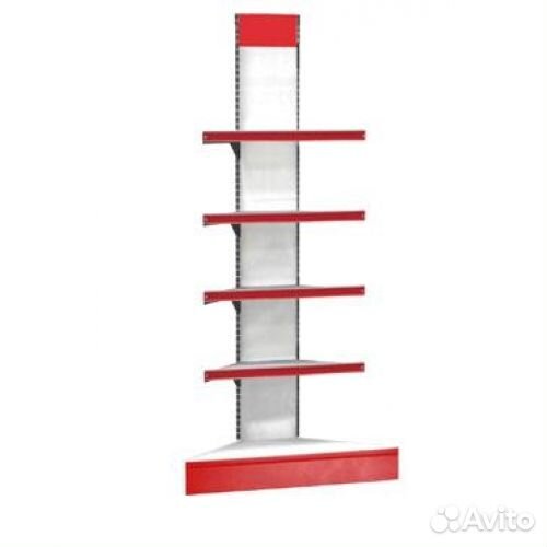 Стеллаж пристенный угловой наружный