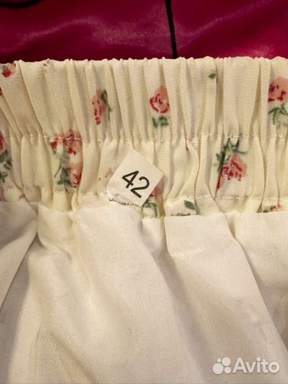 Юбка миди с разрезом 42