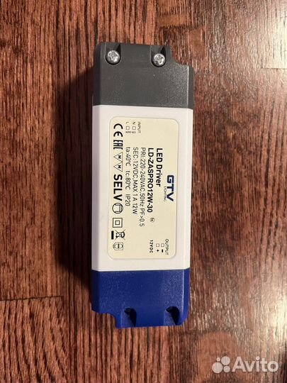 Блок питания для светодиодов Gtv lighting 12v