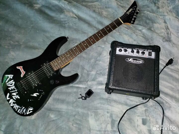 Электрогитара с комбиком zombie