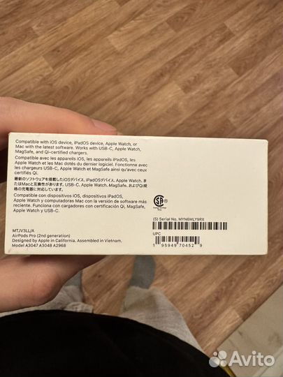 Наушники apple airpods pro 2 usb c