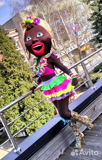 Ростовая кукла мулатка, подарок на свадьбу,др