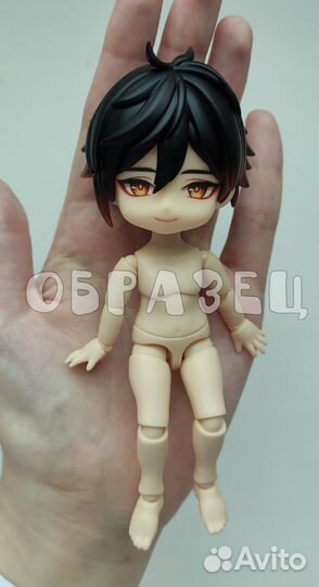 Волосы под покрас (белые) obitsu11/22 Zhongli