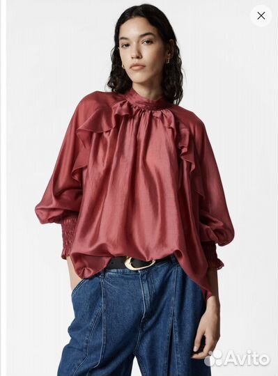 Блузка other stories бардовая