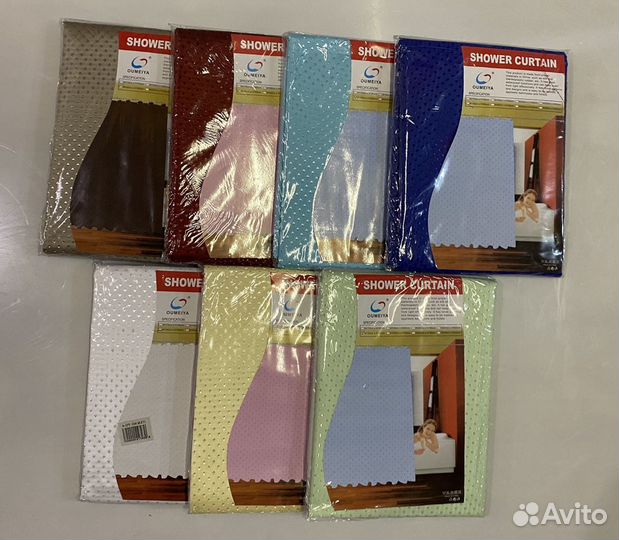 Шторки для ванны разные