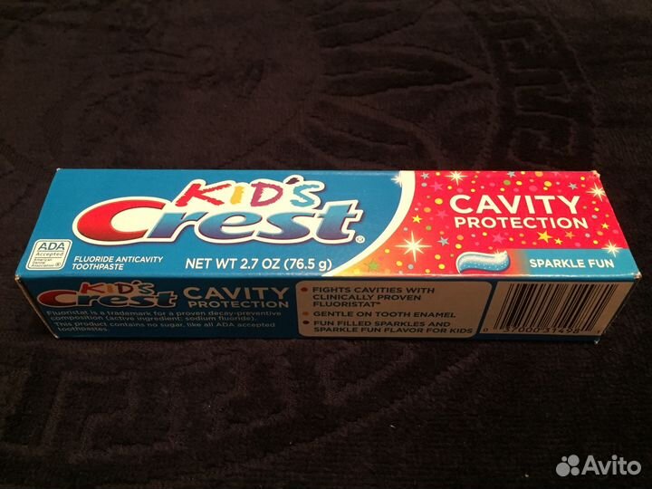 Детская зубная паста Crest Kids Cavity Protection