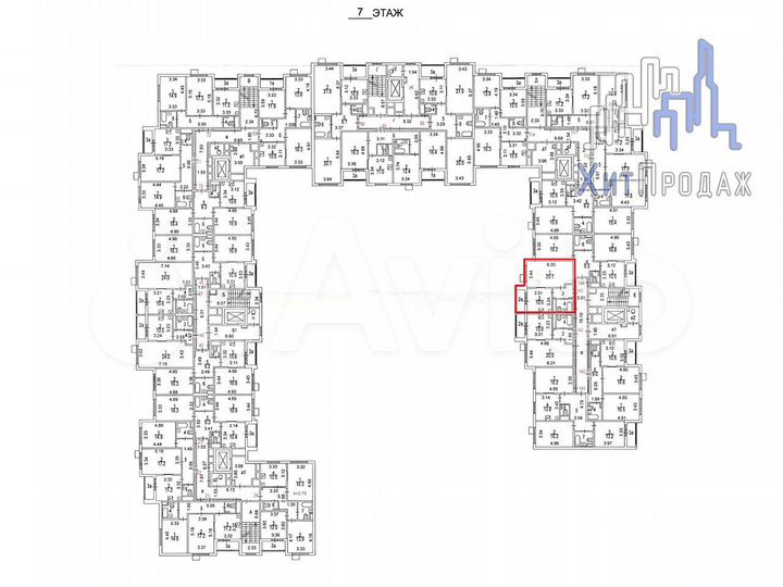 Аукцион: 1-к. квартира, 40,5 м², 7/7 эт.