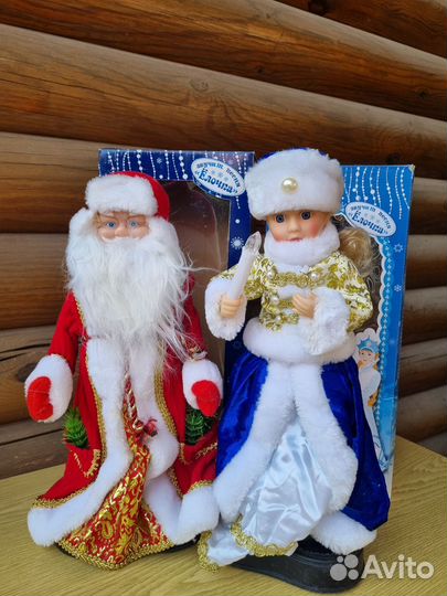 Дед мороз и снегурочка. Упаковка для подарка