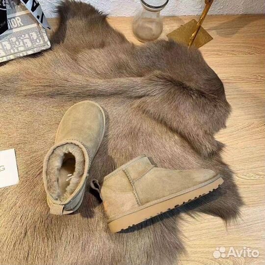 Угги ugg классические из натуральной замши низкие