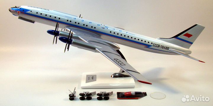 Модель самолета Туполев Ту-114 Аэрофлот СССР 1:100