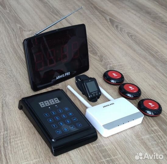 Кнопка вызова персонала, часы, табло, пуль, репите