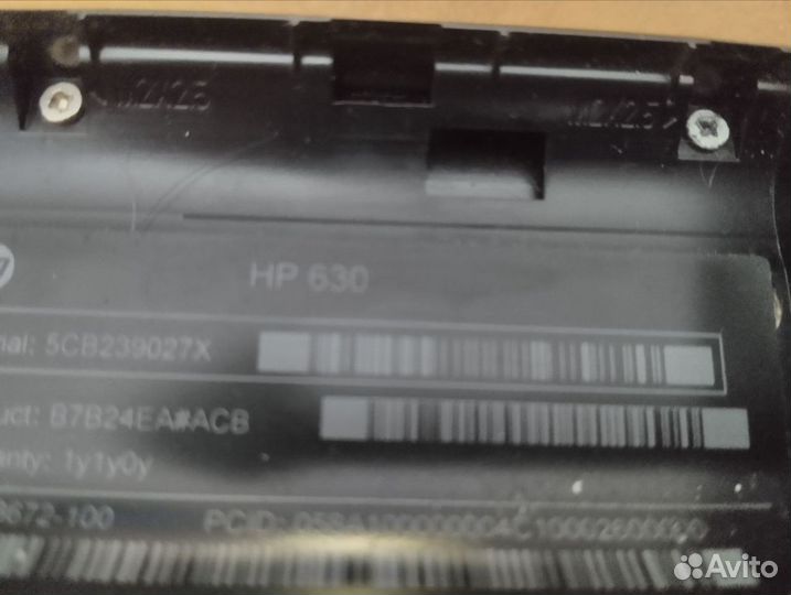 Ноутбук нр 630 на запчасти