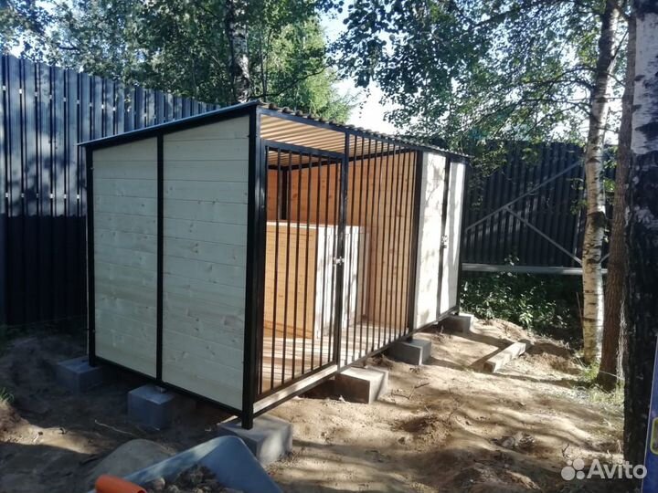 Вольер-хозблок