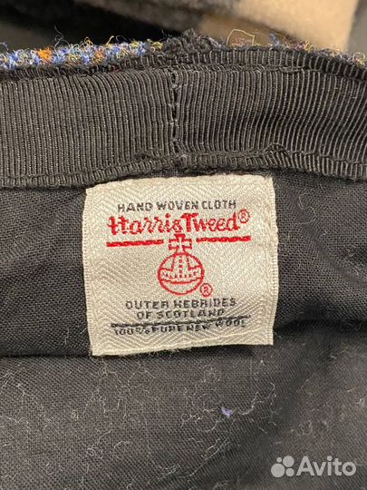 Твидовая кепка жиганка Harris tweed vintage
