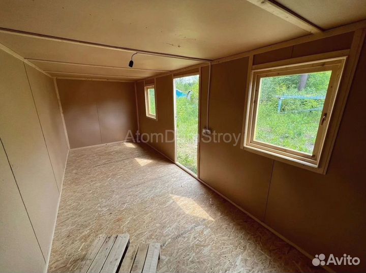 Бытовка деревянная утепленная с электрикой