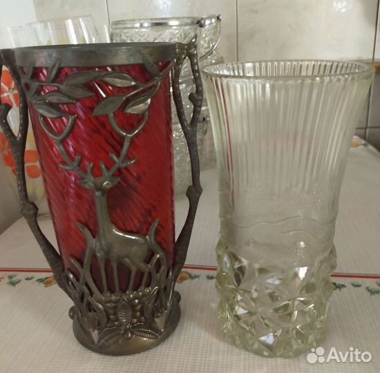 Вазы, конфетницы,графин СССР