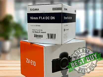 Sony ZV-E10 + Sigma 16mm F1.4 DC DN Новый