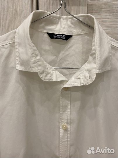 Рубашка белая на мальчика 146-152