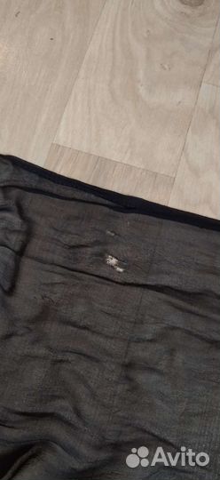 Винтажный палантин натуральный крепдешин