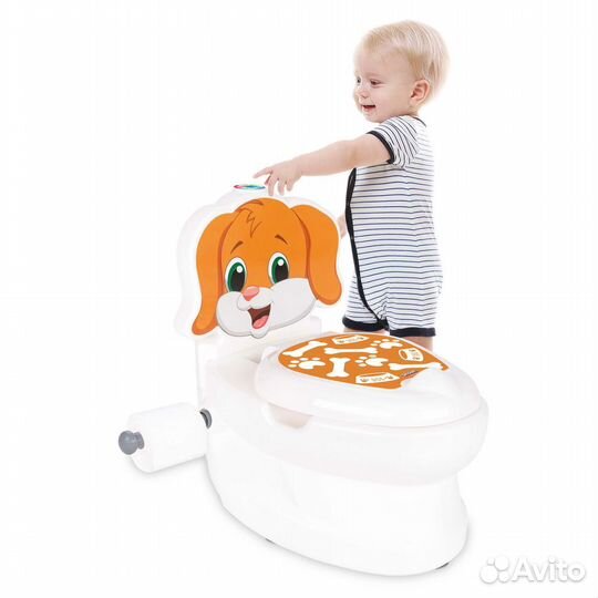Детский горшок Собачка с музыкой смывания