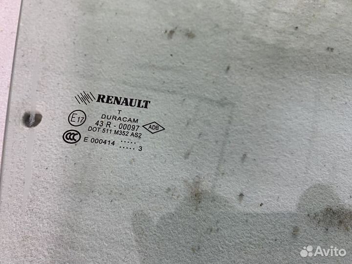 Стекло двери передней правой Renault Fluence I (20