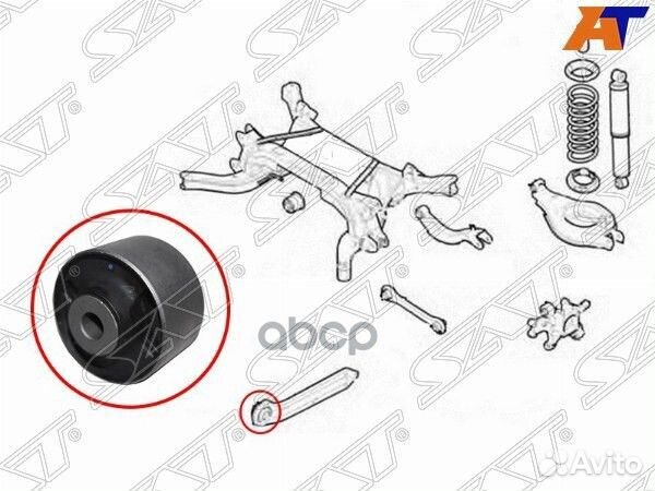Сайлентблок заднего продольного рычага chevrole