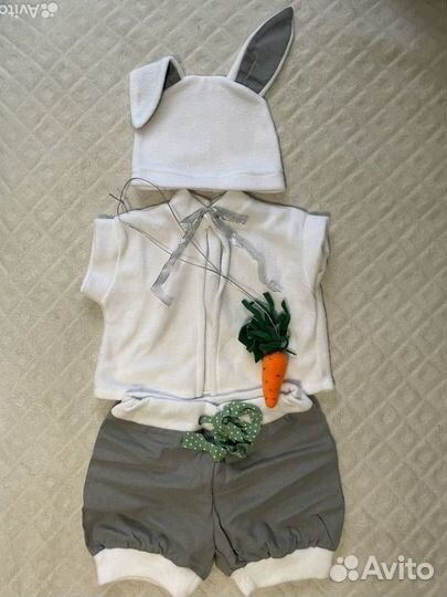 Новогодний костюм зайчика 92-98