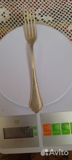 Антикварная вилка.серебро