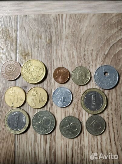 Набор монет Беларусь, иностранные