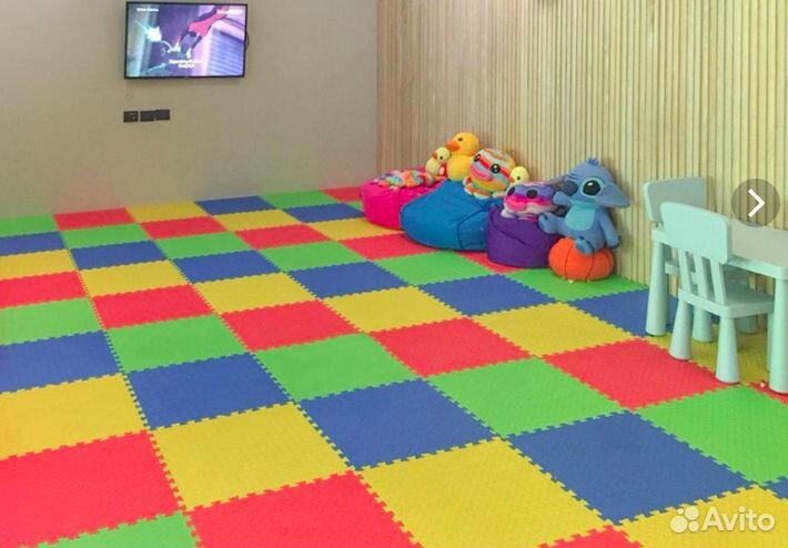 Игровое напольное покрытие коврики-пазлы Эконом
