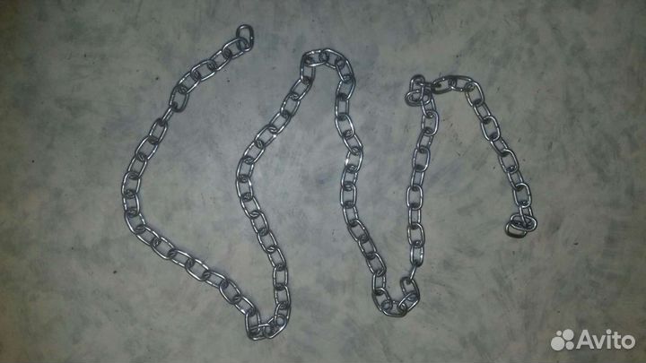Цепь стальная хромированная 1 метр 80 см