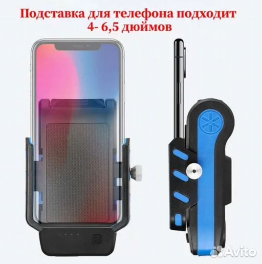 Фонарь передний сверхъяркий велосипедный 4 в 1