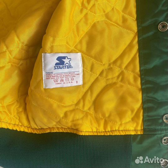 Бомбер жёлто-зелёный