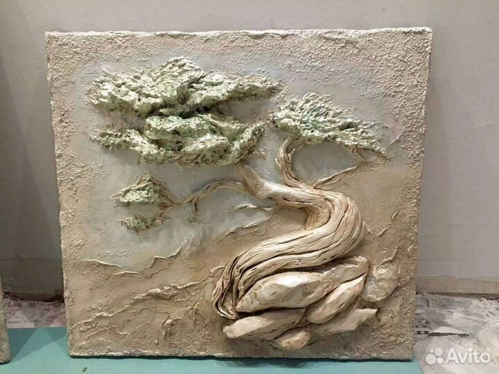 Гипсовое панно, барельеф