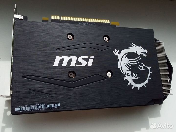 MSI GTX 1660 Ti 6Gb gddr6