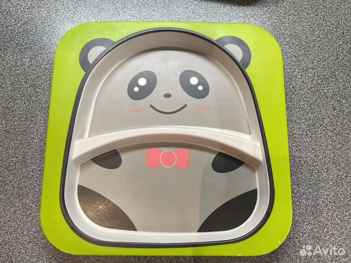 Набор детской посуды из бамбука