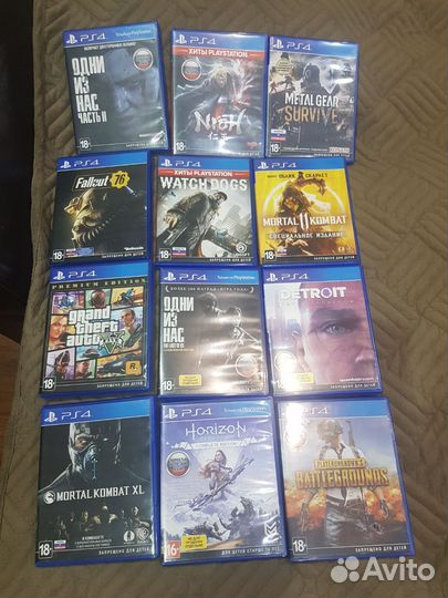 Диски с играми на playstation 4