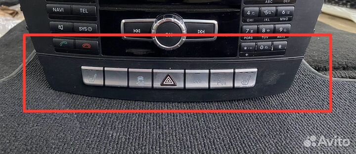 Блок кнопок центральной консоли Mercedes-Benz W166