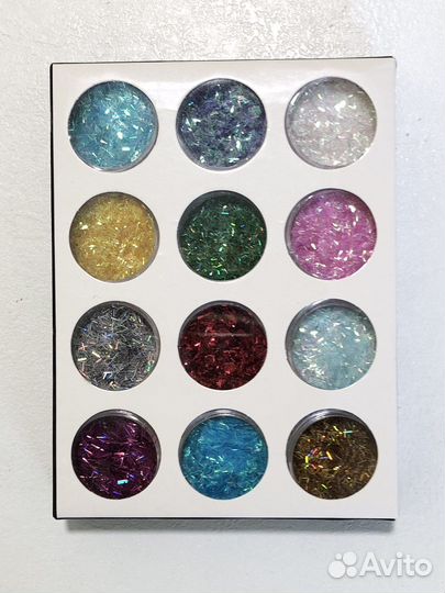 Декор для ногтей. Ракушки, бульонки, слюда