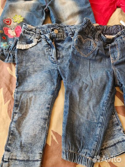 Джинсы на девочку 80 86 hm